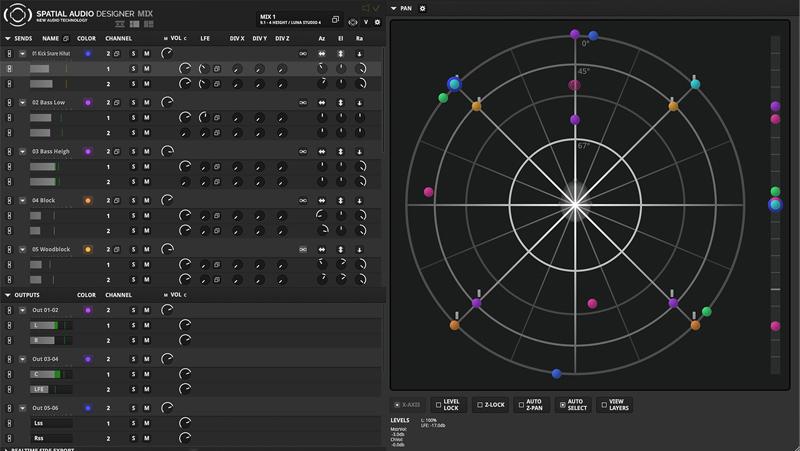 Screenshot of the Spatial Audio Designer